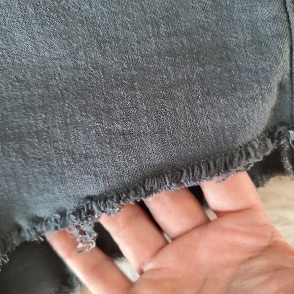 Talula Women Shorts Size 28 Cut Off High Rise Gray‎ Wash Jean Denim Western Boho - Picture 7 of 16